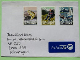 New Zealand 2011 Cover To Nicaragua - Fishing Hiking Boat - Briefe U. Dokumente