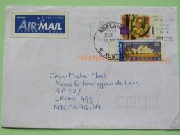 Australia 2011 Cover To Nicaragua - Flowers - Sydnew Opera - Storia Postale