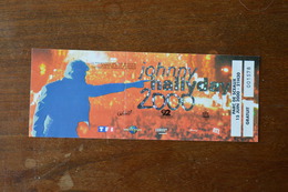 Ticket De Concert De Johnny HALLYDAY ----- Parc De Sceaux (92) ----- 15/06/2000 ----- N° Ticket : 001578 - Concert Tickets