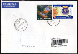 ROMANIA 2016 - REGISTERED - CONFERENCE OF THE POLICE AGENCIES FROM THE EUROPEAN CAPITALS / FISH: THORICHTHYS MEEKI - Postmark Collection