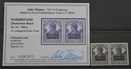 Reich.106b ** KB.Fleiner BPP  KW180€ - Unused Stamps