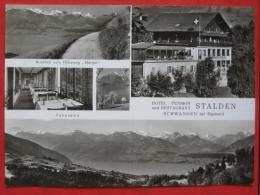 Sigriswil (BE) Schwanden - Werbe-Mehrbildkarte "Hotel-Pension U. Restaurant Stalden" - Schwanden Bei Brienz