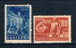 Bulgarien 1948 Gewerkschaft Mi.Nr. 629/30 Kpl. Satz ** - Neufs