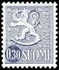 FINLAND, M-63 Lions Definitives 0,30 Grey Type I HaP** - Neufs