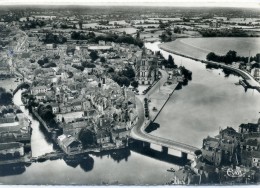 Delcampe - 72 - SABLE SUR SARTHE - Vue Aérienne , Pont Sur La Sarthe - Sable Sur Sarthe