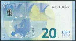 € 20  ITALIA SA S008 G6  DRAGHI  UNC - 20 Euro