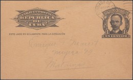 1904-EP-61 CUBA 1904. Ed.70. REPUBLICA. TARJETA ENTERO POSTAL. POSTAL STATIONERY. SANTIAGO DE CUBA A MATANZAS. - Briefe U. Dokumente