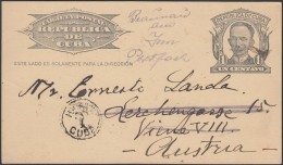 1904-EP-64 CUBA 1904. Ed.70. REPUBLICA. TARJETA ENTERO POSTAL POSTAL STATIONERY. 1c. 1926. HABANA A AUSTRIA. POSTAGE DUE - Lettres & Documents