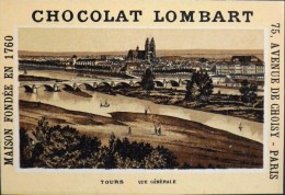 TRES BELLE CHROMO. CHOCOLAT LOMBART - TOURS - Vue Générale - En Parfait Etat - Lombart