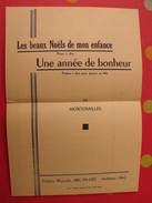 Les Beaux Noels De Mon Enfance. Une Année De Bonheur. Montenailles. Poème. Vers 1930 - Autores Franceses