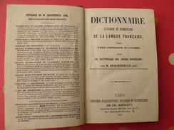 Dictionnaire De La Langue Française Par M. Bescherelle Ainé. 1853 Edit. Fouraut Paris - Dictionnaires