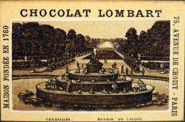 TRES BELLE CHROMO. CHOCOLAT LOMBART - VERSAILLES - Bassin De Latone - En Parfait Etat - Lombart