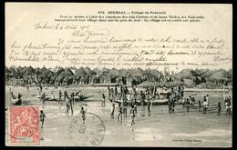 SENEGAL - N° 22 / CPA FORTIER, VILLAGE DE FADIOUTH, OBL. DAKAR LE 4/8/1905 POUR LA ROCHELLE - TB - Storia Postale