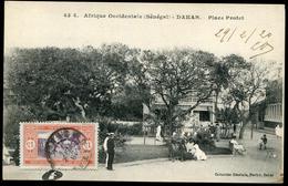 SENEGAL - N° 58 / CPA FORTIER, DAKAR PLACE PROTET, OBL. DAKAR LE 29/2/1920 POUR BORDEAUX - TB - Storia Postale