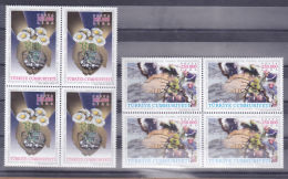 AC - TURKEY STAMP  - EARTHQUAKE MNH BLOCK OF FOUR 15 OCTOBER 1999 - Ungebraucht