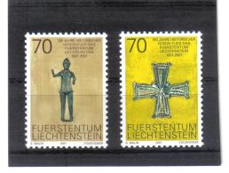 EIL47  LIECHTENSTEIN 2001  MICHL 1266/67  **  Postfrisch SIEHE ABBILDUNG - Neufs