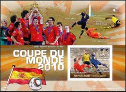 Togo 2010, World Football Cup In S. Africa 2010 II,BF Imperforated - 2010 – África Del Sur