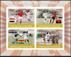 Togo 2010, World Football Cup In S. Africa 2010 III, 4val In BF  Imperforated - 2010 – África Del Sur