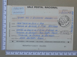 PORTUGAL    - CTT VALE POSTAL - SANTAREM   - 2 SCANS - (Nº16892) - Cheques & Traveler's Cheques