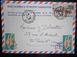 Nouvele Caledonie , Lettre De Noumea 1972 Pour Paris - Briefe U. Dokumente