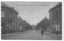 Bruay-sur-Escaut (59) - La Rue De La Gare. Bon état, A Circulé (1924). - Bruay Sur Escaut