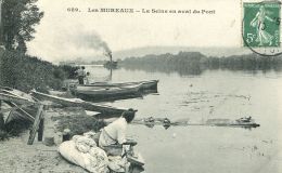 N°52058 -cpa Les Mureaux -la Seine En Aval Du Pont- - Les Mureaux