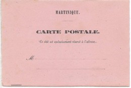 CIRC8- MARTINIQUE CPO N°1 NEUVE - Lettres & Documents