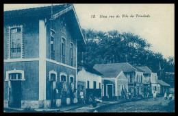 SÃO TOMÉ E PRÍNCIPE - Uma Rua Da Vila Trindade ( Ed. António Duarte D'Oliveira & C.ª Nº 12)carte Postale - São Tomé Und Príncipe