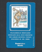 ITALIA 2000 - TESSERA GIOCHI OLIMPICI SYDNEY CAT. N 55  MINT** - Cartes Philatéliques