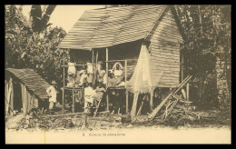 SÃO TOMÉ E PRÍNCIPE - COSTUMES - Cubatas De Pescadores (  Nº 8)carte Postale - São Tomé Und Príncipe