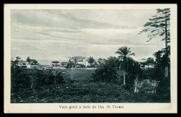 SÃO TOMÉ E PRÍNCIPE - Vista Geral A Leste Da Ilha  (Ed. José Teixeira Barboza, Bazar Africana)carte Postale - Sao Tome And Principe