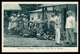 SÃO TOMÉ E PRÍNCIPE - Uma Forma D'obrigação Roça Nova Cuba ( Ed. José Teixeira Barboza) Carte Postale - Sao Tome Et Principe