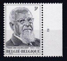 Belgie Plaatnummer COB** 1965.2 - 1971-1980
