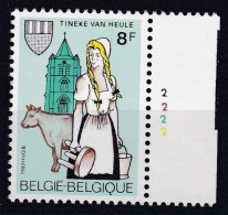 Belgie Plaatnummer COB** 2100.2 - 1981-1990