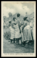 SÃO TOMÉ E PRÍNCIPE - COSTUMES- Typos De Mulheres Angolares Roça Lemba (Ed. José Teixeira Barboza) Carte Postale - São Tomé Und Príncipe