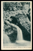 SÃO TOMÉ E PRÍNCIPE - Uma Casacata Na Roça Infante D. Henrique  (Ed. José Teixeira Barboza) Carte Postale - Sao Tome And Principe