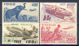 Togo Posta Aerea 1947 Serie N. 17-20 MNH Catalogo € 36 - Autres & Non Classés