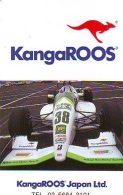 Télécarte Japon * BP (117) KANGAROOS * Phonecard JAPAN * VOITURE * Auto CAR * PETROL * OIL * RALLYE * RALLY * RACING - Voitures