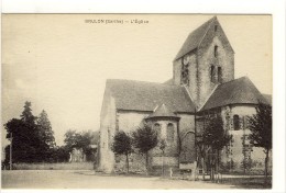 Carte Postale  Ancienne Brulon - L'Eglise - Brulon