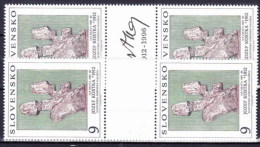 ** Slovaquie 1993 Mi 185 Paire Avec Interpaneau Avec 2 Diff. Vignettes, (MNH) - Unused Stamps