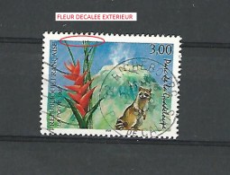 VARIÉTÉS 1997  N° 3055   FLEUR ET RATON LAVEUR   27 / 6 / 1997  OBLITÉRÉ 0.50 € - Used Stamps