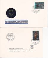 Liechtenstein 3 Karten Postwertzeichenstelle/Briefmarkenausstellung - Lettres & Documents