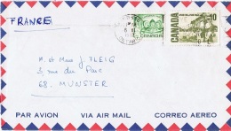 ART-L90 -  CANADA Lettre Par Avion De Kingston Pour La France - Briefe U. Dokumente