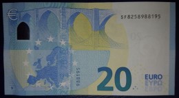 20 EURO S013H1 Draghi Italy Serie SF825 Perfect  UNC - 20 Euro