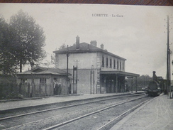 CPA 42 LLoire Lorette La Gare Train Locomotive - Other & Unclassified