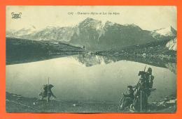 CPA 74  " Chasseurs Alpins Et Lac Des Alpes " Carte Envoyée D'annecy - LJCP 6 - Unclassified