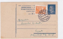CROATIA - HRVATSKA - DOPISNICA - TITO 1952 - Kroatien