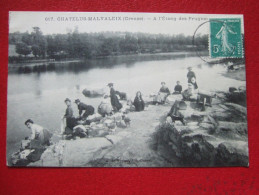 23 - CHATELUS - MALVALEIX - A L' ETANG DES PRUGNES - " LAVANDIERES AU LAVOIR " - - Chatelus Malvaleix