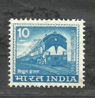 INDIA, 1976, DEFINITIVES,  Definitive, 10 ONLY (P Not Indicated)  Locomotive,  Train,  Transport, MNH, (**) - Ungebraucht