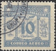 PARAGUAY 1931 Air. Orange Tree And Yerba Mate - 10c. - Blue  FU - Paraguay